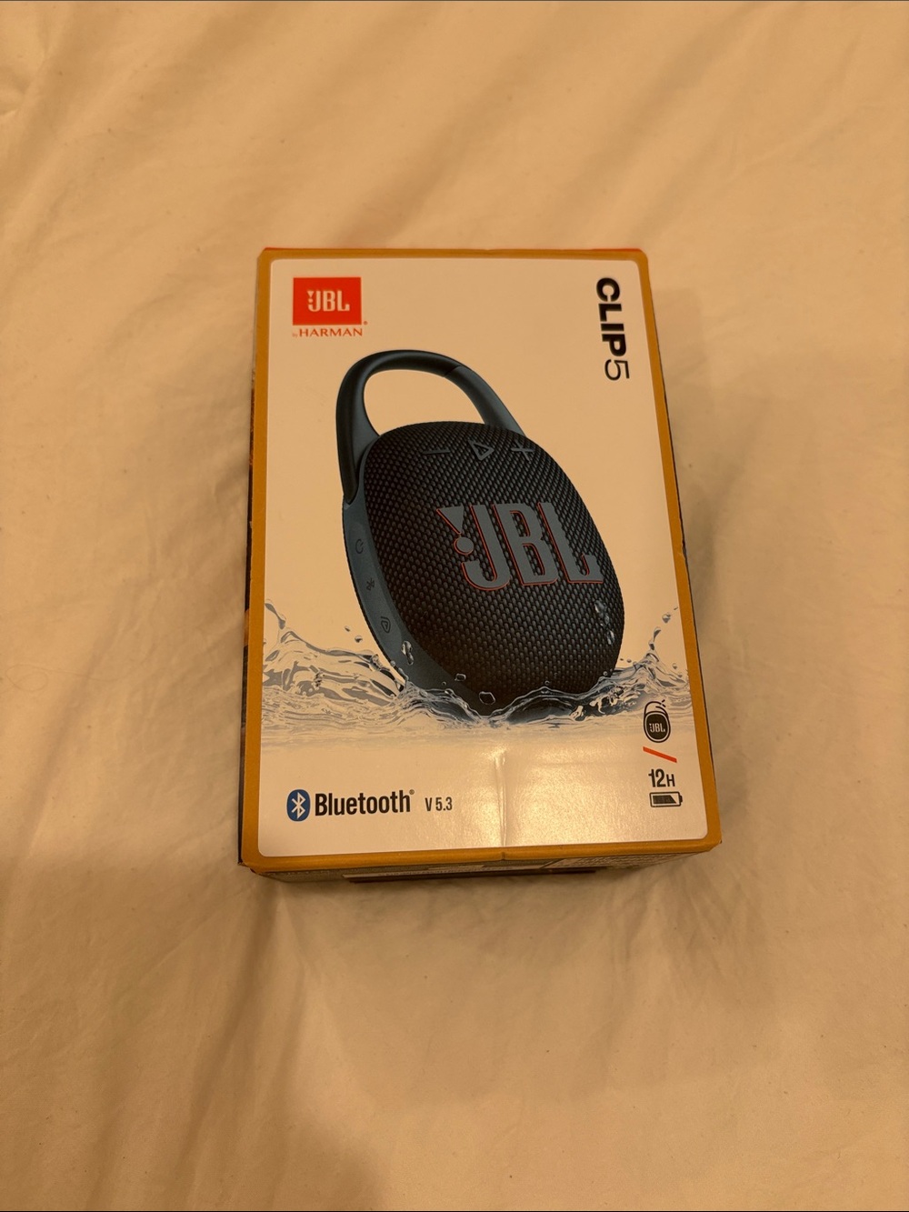 JBL Clip 5 Blue Portable Bluetooth Speaker